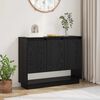 vidaXL Sideboard Black Oak 97 x 29 x 75 cm Engineered Wood