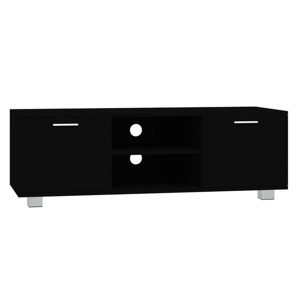 vidaXL TV Cabinet Black 120x40.5x35 cm Engineered Wood