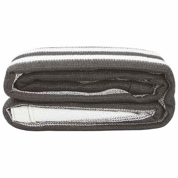 vidaXL Tent Carpet Anthracite and White 400x400 cm HDPE