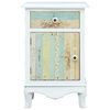 vidaXL Bedside Cabinet White 40x30x62 cm MDF
