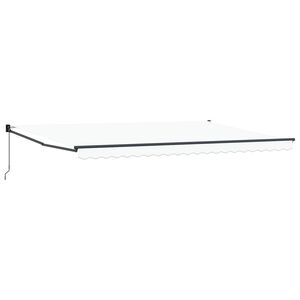 vidaXL Retractable Awning White 500 x 300 x 165 cm