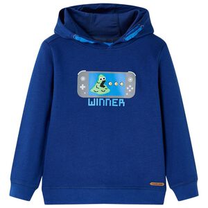 vidaXL Kids' Hooded Sweatshirt Dark Blue 104
