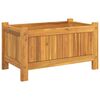 vidaXL Garden Planter with Liner 54x31x30 cm Solid Wood Acacia