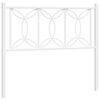 vidaXL Metal Headboard White 100 cm