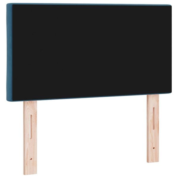 vidaXL Headboard Height Adjustable Dark blue 80 cm Velvet