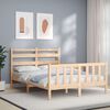 vidaXL Bed Frame without Mattress 140x190 cm Solid Wood Pine