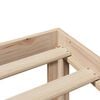 vidaXL Bookcase Bed without Mattress 160x200cm Solid Wood Pine