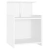 vidaXL Bed Cabinets 2 pcs White 40x35x60 cm Engineered Wood