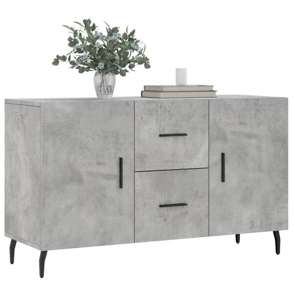 vidaXL Sideboard Concrete Grey 100x36x60 cm Engineered Wood