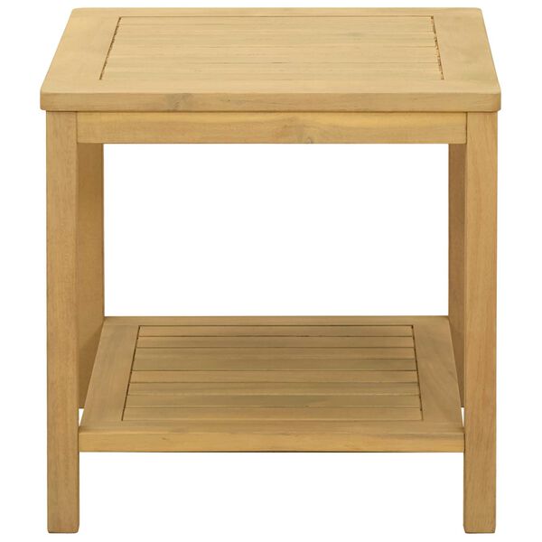 vidaXL Side Table Oil Natural 45 x 45 x 45 cm Solid Acacia Wood