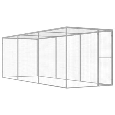 vidaXL Cat Cage 4.5x1.5x1.5 m Galvanised Steel