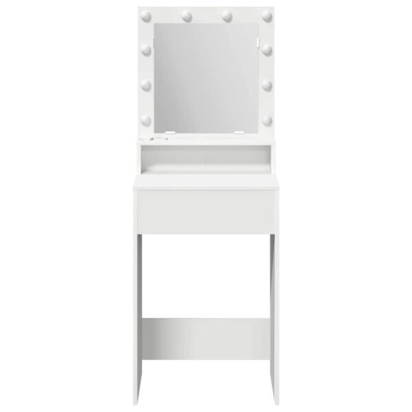 vidaXL Dressing Table White 50 x 41 x 135 cm Engineered Wood