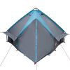 vidaXL Teepee Tent with Roof Blue and Grey 388 x 320 x 169 cm