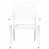 vidaXL Garden Dining Set 5 pcs White Aluminium