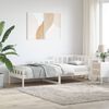 vidaXL Day Bed without Mattress White 80x200 cm Solid Wood Pine