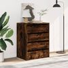 vidaXL Corner Chest of Drawers Smoked Oak 60x41x76 cm Engineered Wood