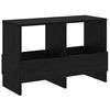 vidaXL Magazine Rack Black Oak 68.5 x 30 x 45 cm