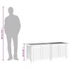 vidaXL Garden Storage Box with Louver 150x50x56 cm Solid Wood Acacia