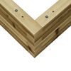 vidaXL Garden Planter 70x70x23 cm Impregnated Wood Pine