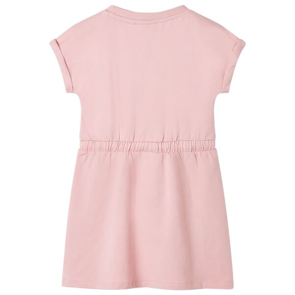 Kids' Dress with Drawstring Light Pink 140