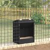 vidaXL Rabbit Feeder Black 33.5 x 25.5 x 45.5 cm Cold-Rolled Steel