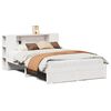 vidaXL Bookcase Bed without Mattress White 160x200cm Solid Wood Pine