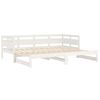 vidaXL Pull-out Day Bed without Mattress White 2x(90x200) cm
