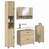 vidaXL Bathroom Furniture Set with Drawer with Shelf 5 pcs Sonoma Oak