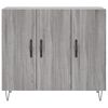 vidaXL Sideboard Grey Sonoma 90x34x80 cm Engineered Wood