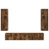 vidaXL TV Cabinet Set Wall-mounted 3 pcs Smoked Oak Engineered Wood