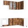 vidaXL Kitchen Unit PORTO 8 pcs Old Wood Engineered Wood