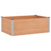 vidaXL Garden Raised Bed Brown 150 x 100 x 54 cm alu.