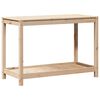 vidaXL Potting Table with Shelf 108x50x75 cm Solid Wood Pine