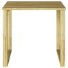 vidaXL Table Natural 50.5 x 50.5 x 46 cm Impregnated Pine Wood
