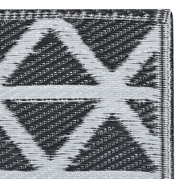 vidaXL Outdoor Carpet ARAKIL Black 190x290 cm PP