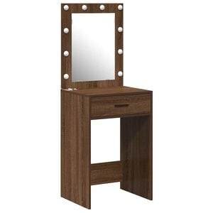 vidaXL Dressing Table Brown Oak 50 x 41 x 135 cm Engineered Wood
