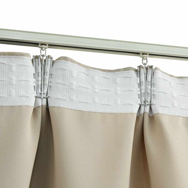vidaXL Blackout Curtains with Hooks 2 pcs Beige 140x175 cm