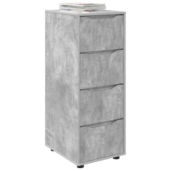 vidaXL Storage Cabinet Concrete Grey 40 x 48 x 105 cm Engineered Wood