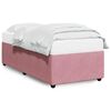 vidaXL Bed Frame without Mattress Pink 80x200 cm Velvet