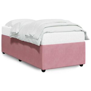 vidaXL Bed Frame without Mattress Pink 80x200 cm Velvet