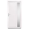 vidaXL Front Door White 108x208 cm PVC