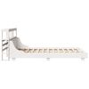vidaXL Bed Frame without Mattress White 135x190 cm Double Solid Wood Pine