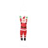 vidaXL Hanging Santa Claus on Ladder Red 30 x 15 x 170 cm Polyester