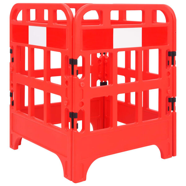 vidaXL Traffic Barriers 4 pcs Red 75x75x100 cm