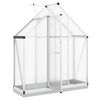 vidaXL Greenhouse with Base Frame Silver 169x58x202 cm Aluminium