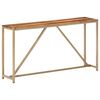 vidaXL Console Table 140x35x76 cm Solid Sheesham Wood
