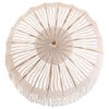 vidaXL Macrame Parasol Cream 190 x 190 x 260 cm