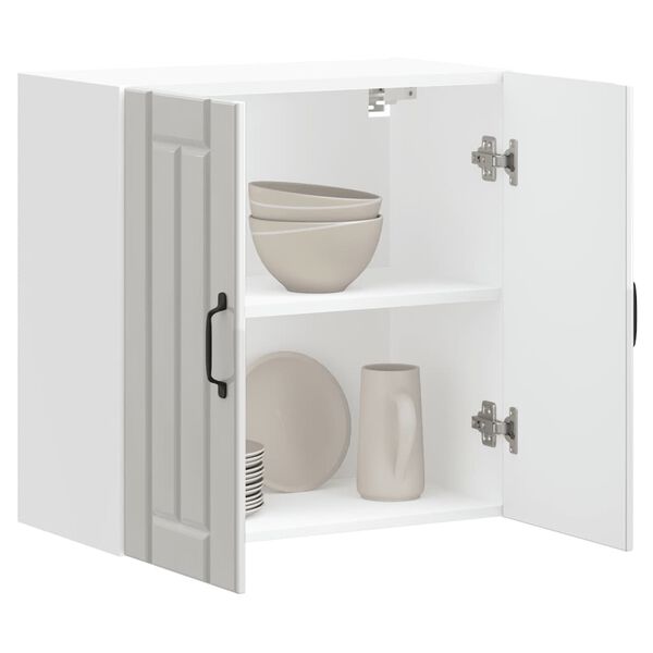 vidaXL Kitchen Wall Cabinet Lucca High Gloss White Engineered Wood