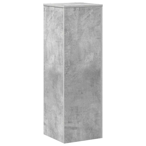 vidaXL Plant Stand Concrete Grey 33x33x100 cm Engineered Wood