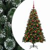 vidaXL Artificial Christmas Tree with Bauble 120 cm 150 LEDs